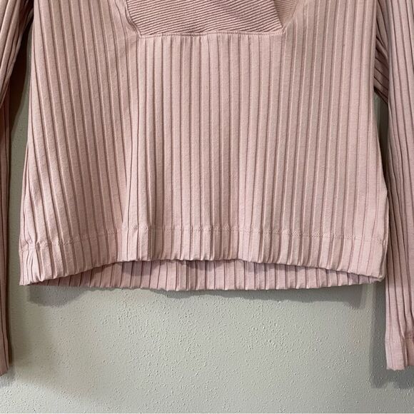 Nike Yoga Luxe Light Pink Ribbed Cover-Up - Size: Small - Picture 8 of 8